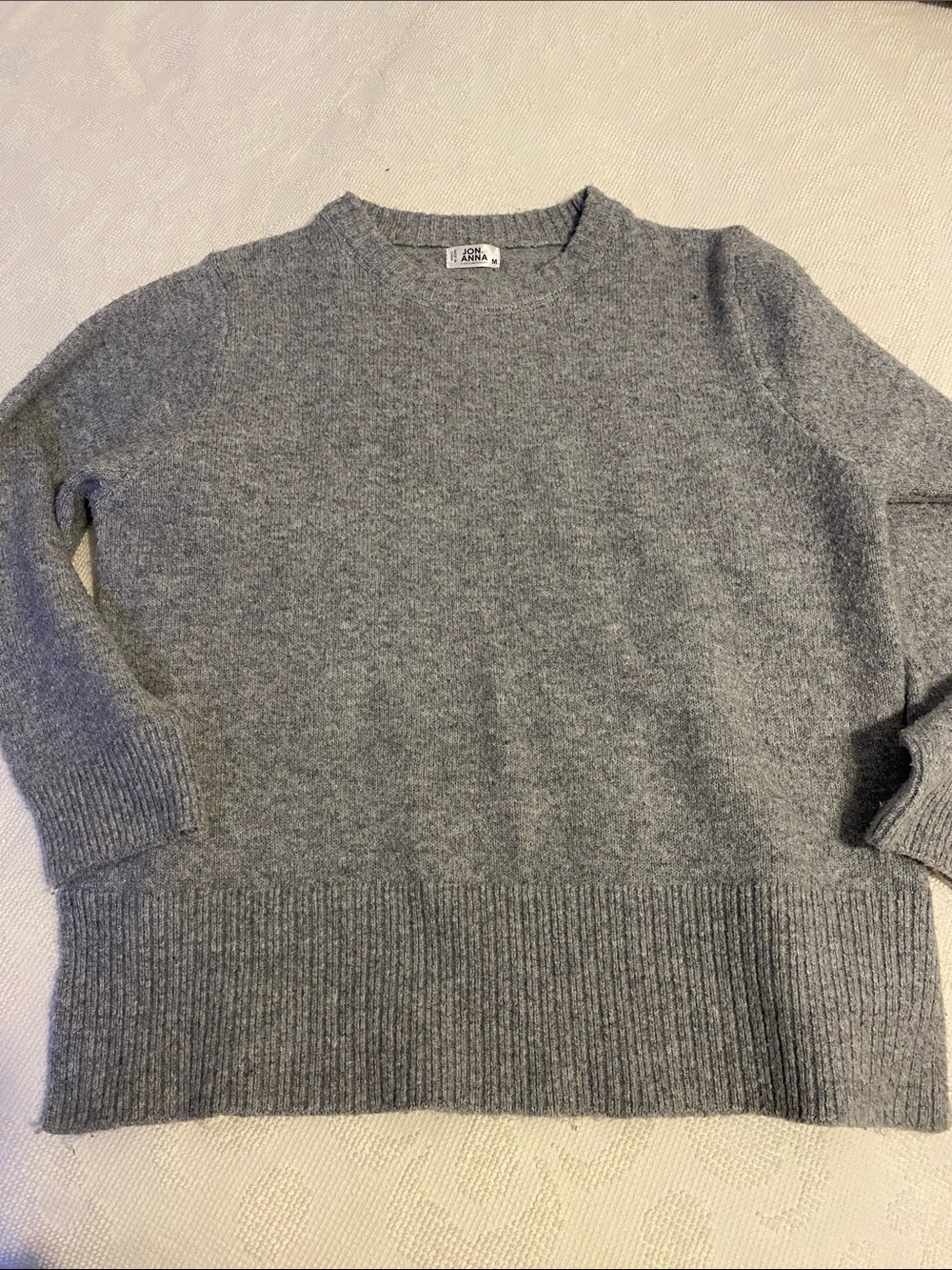 Jon & Anna Men’s Grey Crewneck Sweater